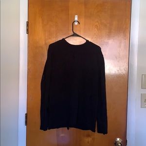 Black Distressed Sweater